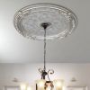 Champagne Round Chandelier Ceiling Medallion 36in