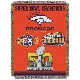 NFL 051 Broncos Commemorative Series 3x Champs Tapestry