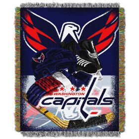 Capitals OFFICIAL National Hockey League; "Home Ice Advantage" 48"x 60" Woven Tapestry Throw by The Northwest Company