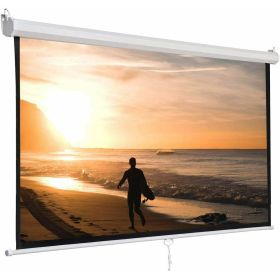 5 Core Projector Screen 72 inch 16:9 HD 4K Premium Wrinkle Free Matte Screen 160Â° Viewing Angle Indoor Outdoor Projection Screens - Screen 72 (16:9)