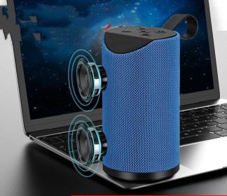 Colorful Lights Bluetooth Speaker High Volume Audio Subwoofer (Option: Normal version blue-Speaker charging cable)