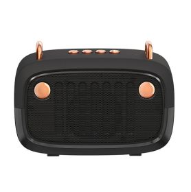 Subwoofer Outdoor Card Portable Mini Speaker (Option: Black-USB)