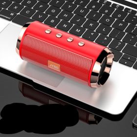 Portable Bluetooth Speakers 9D Surround Stereo Sound Bar IPX7 Waterproof Column Military Speaker Home Theater caixa de som (Color: Red)