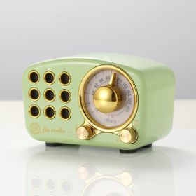 New Wireless Cute Green Mini Card Audio (Option: Retro green)