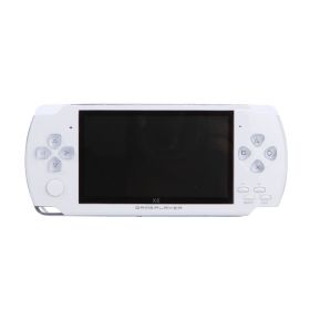 Handheld game console 32 bit 8GB 4.3 inch HD mp5 game console (Color: White)