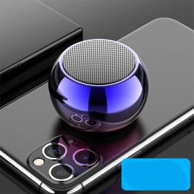 Wireless Bluetooth Speaker Mini Small Overweight Subwoofer High Volume (Color: Blue)