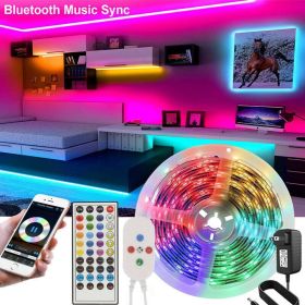 Led Strip Lights 5050 RGB Bluetooth Room Light Color Changing with Remote (size: 10m/32.8FT)