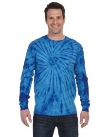 Adult 5.4 oz. 100% Cotton Long-Sleeve T-Shirt - SATURN - S (Color: SPIDER ROYAL, size: 2XL)