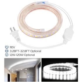 3.28ft/1m LED Strip Light 110V IP65 Waterproof 2500LM Dimmable Rope Light SMD 5050 6000K Cold White Warm (Light Color: Cold, size: 1M)