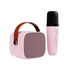 Wireless Bluetooth Portable Audio With Microphone Microphone (Option: Pink-USB)